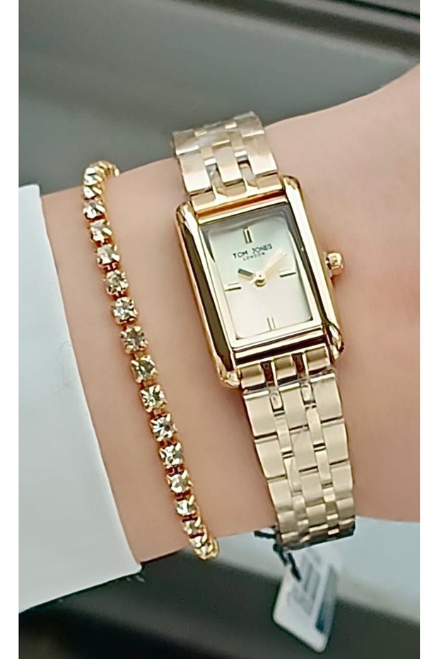 New Model Original 2 Year Guarantee Women's Wristwatch Gold Color Steel Band-Bracelet Gift