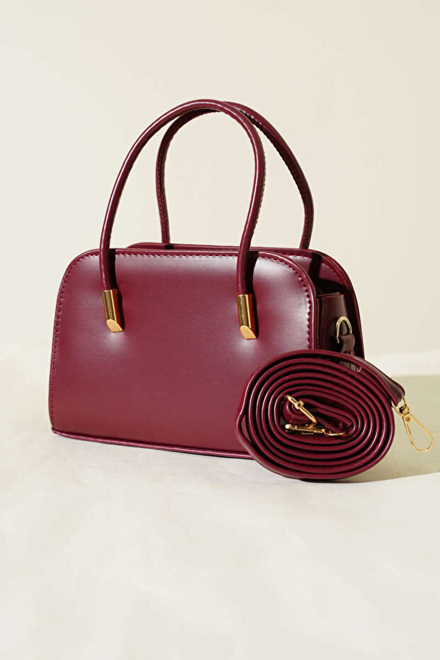 Gold Detailed Women's Bag for Holidays and Special Occasions