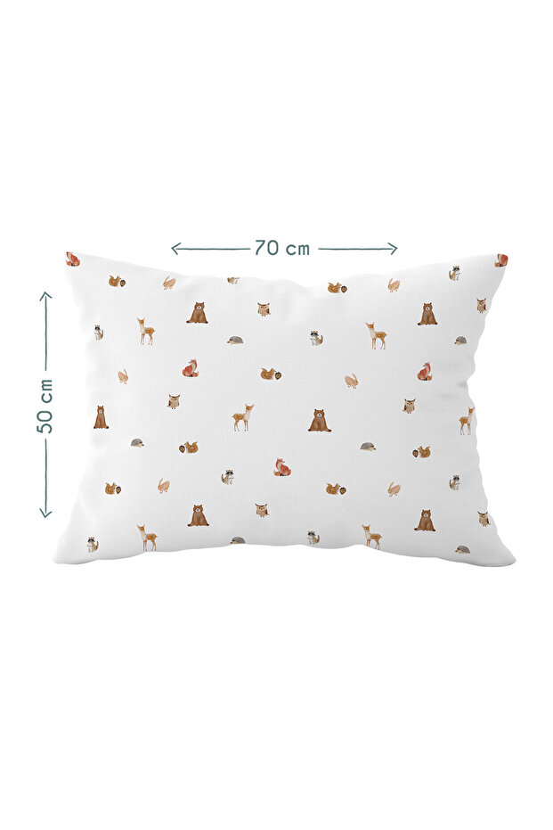 Forest Amigos 100% Cotton Satin Children's Pillowcase 50 X 70 cm