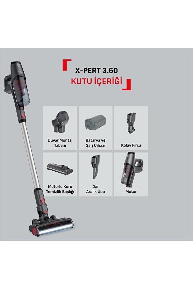 TY6983TR X-Pert 3.60 150 Air Watt Kablosuz Dikey Şarjlı Süpürge - 7