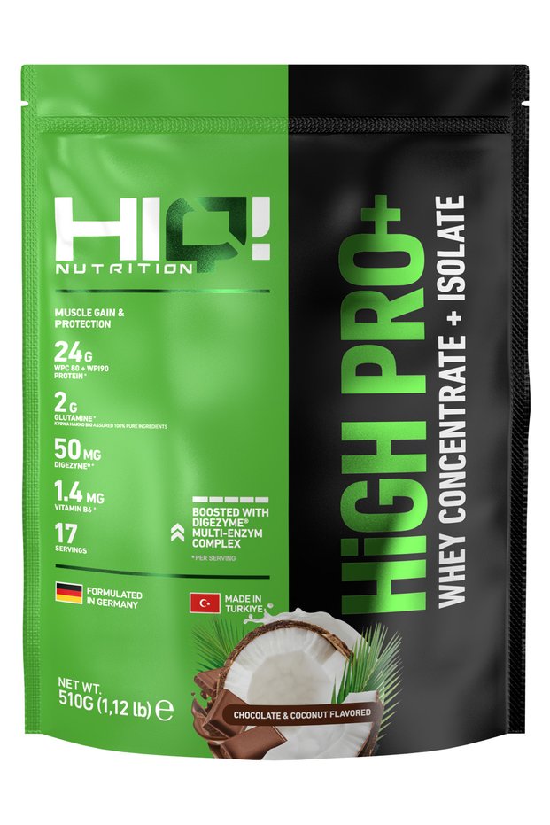 Hiq High Pro+ 510Gr Chocolate&Coconut Flavored