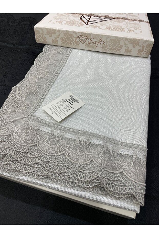 Jute Soft Glittery Linen Tablecloth