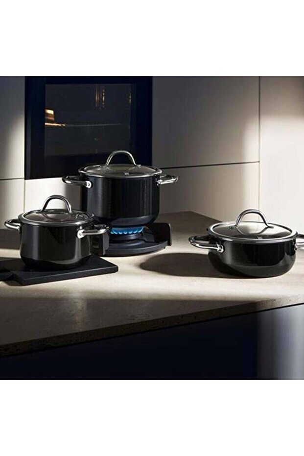 Fusiontec Tencere Seti 3 Parça Siyah - 6