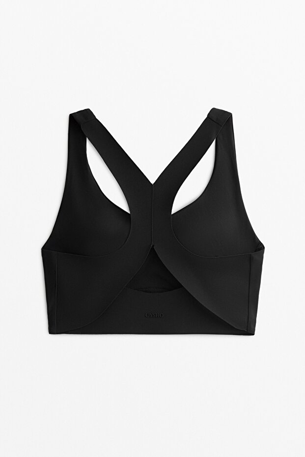 حمالة صدر ضاغطة ذات دعم متوسط مع أكواب - 6