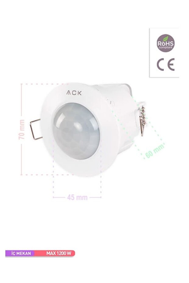 360 Degree Recessed Ceiling Type Motion Sensor - Ay31-01040 - 3