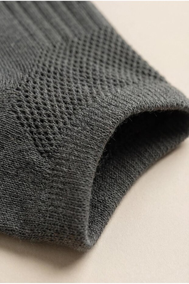 Unisex 5'li Basic Step Çorap Siyah Mix - 2