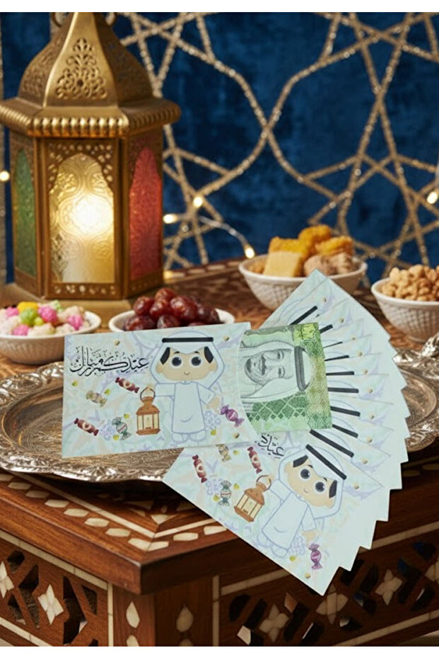 كروت توزيعات عيدية على شكل بطاقة بنك 12 حبة