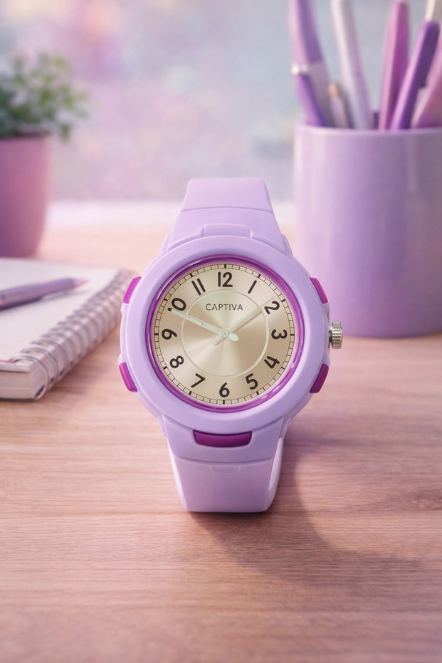 Analog 30 Mt Water Resistant Silicone Cordon Children's Wristwatch New Fashion Stylish Scan