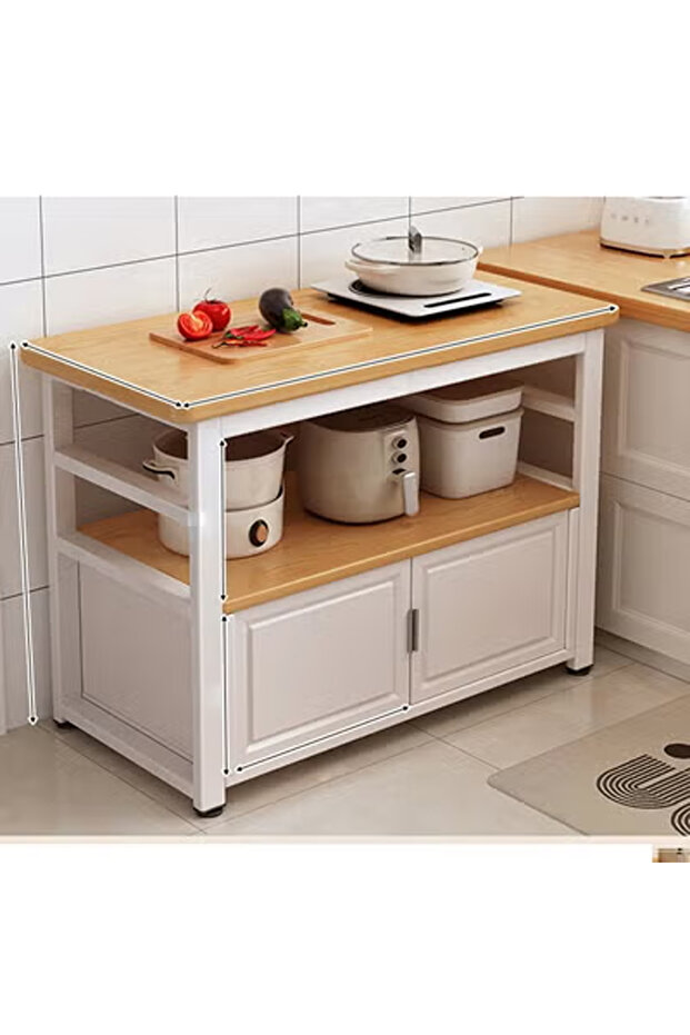 رف مطبخ سلة خضراوات متعددة الوظائف طاولة تقطيع خضراوات - 2