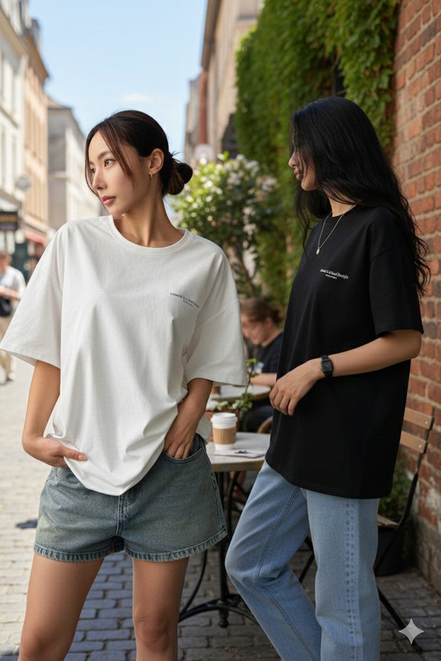 2-Pack Women's Printed Crew Neck T-Shirt