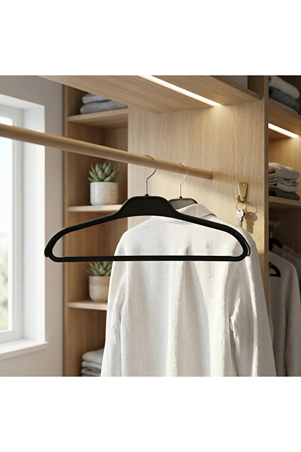 Soft Touch Askı 6 lı Siyah - 2