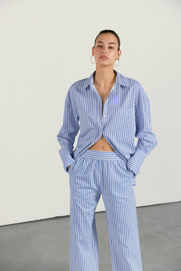 Stripe Patterned Trousers - 3