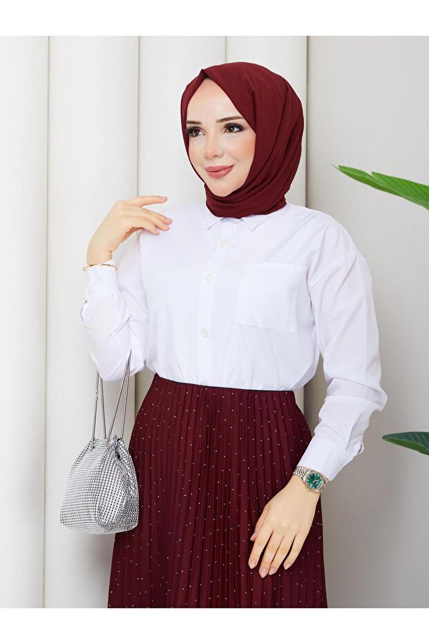 pullu etek&gömlek takım - 3