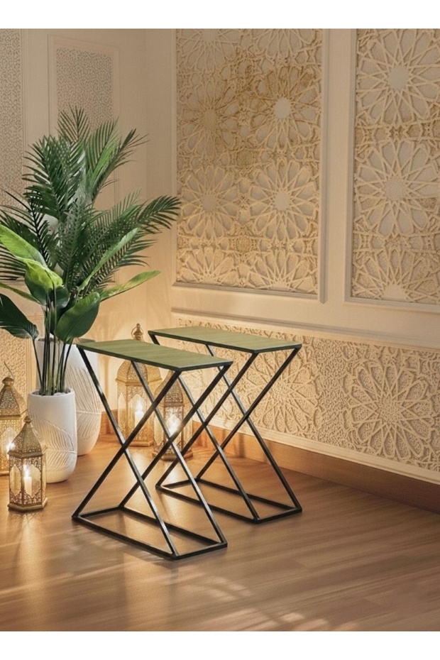 صياني تقديم ( طاولتين تقديم) 80*60*30 - 1