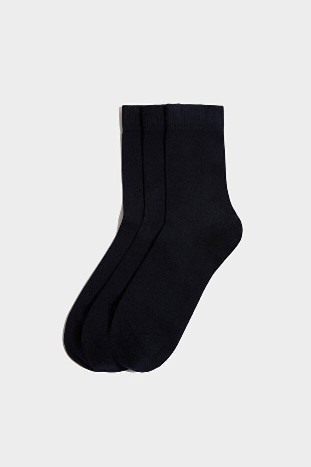 Erkek 3'lü Bambu Bambu Çorap H1068AXNS - 1