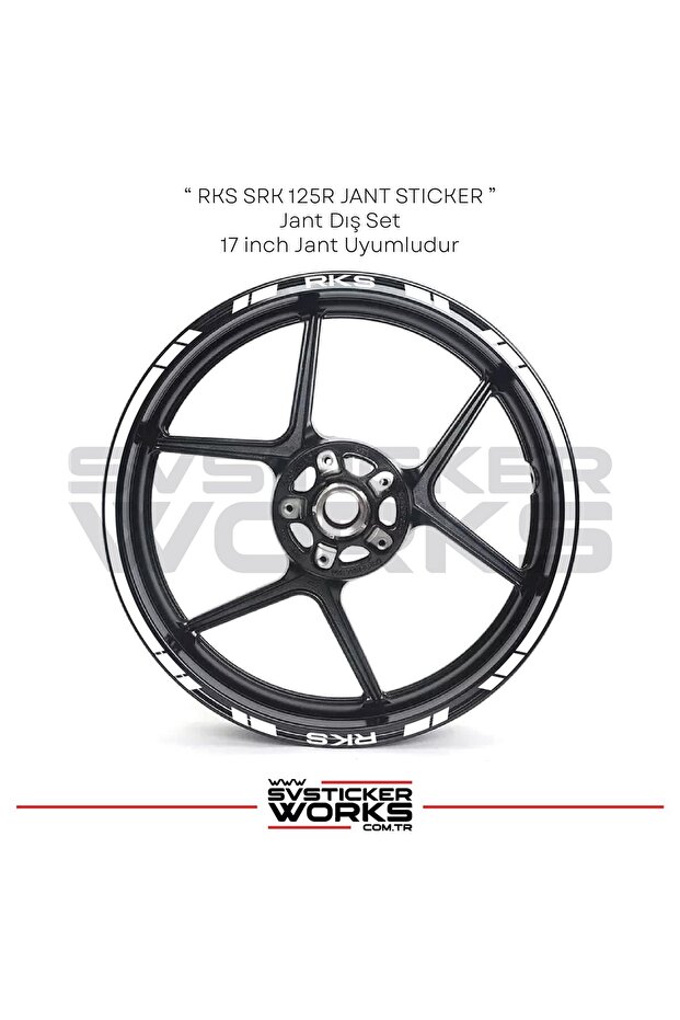 Rks Wheel Compatible Sticker Wheel Outer Strip Set of 16 Stickers