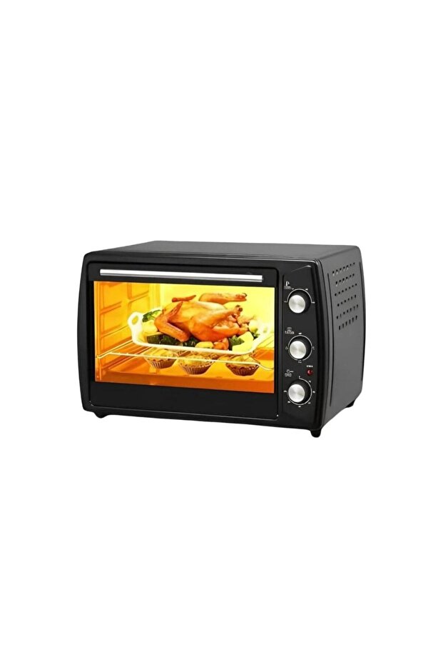 63L Electric Oven with Temperature Control 100-250°C 2200W Large Capacity Baking Oven