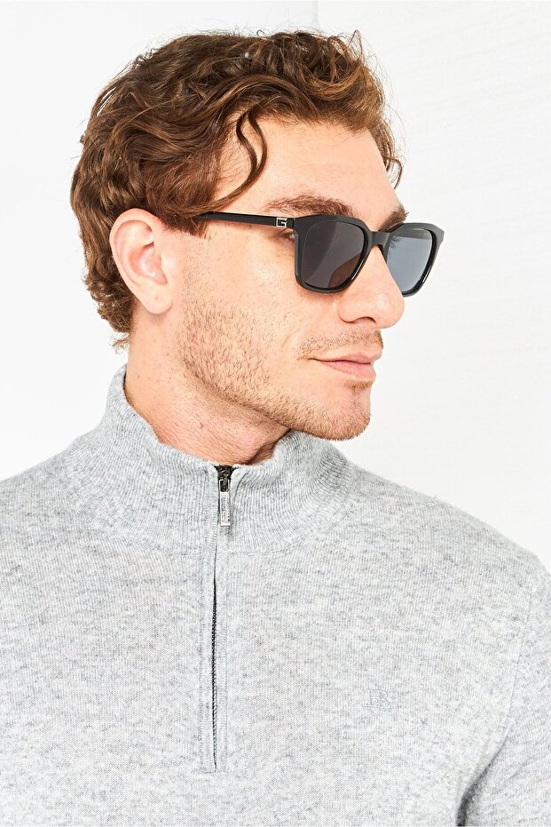 Men GU00170 01D Square Sunglasses, Black - 2