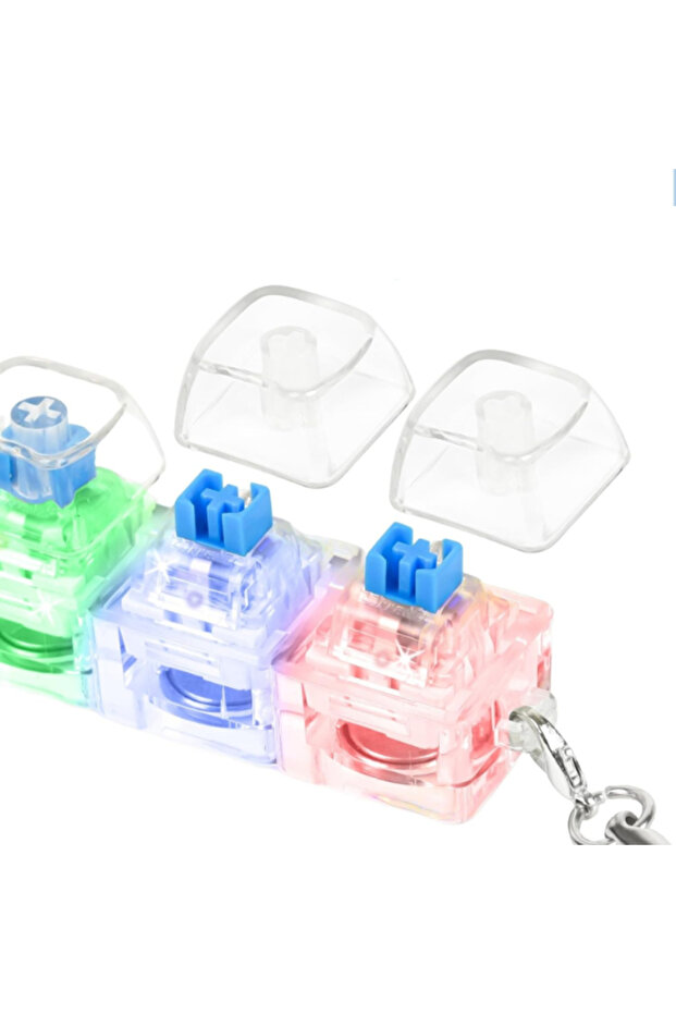 سلسلة مفاتيح مضيئة على شكل مفتاح لوحة المفاتيح - 4