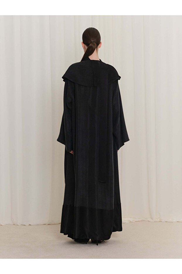 Geniş Yakalı Abaya - 4
