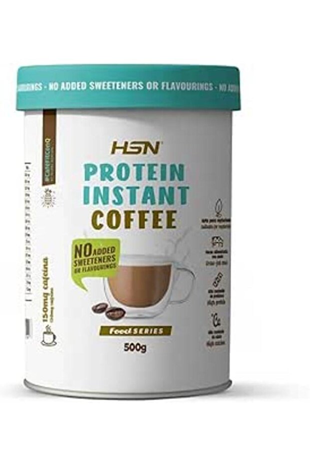 HSN Protein Coffee No sweetener | Instant Coffee + whey protein Without Added Sugar 150mg Caffeine