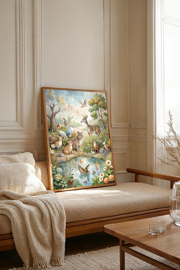 One Piece Wooden Framed Painting Tk3115