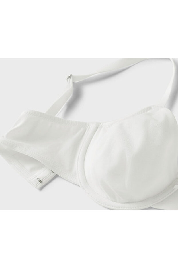 حمالة صدر مبطنة، بيضاء - 5