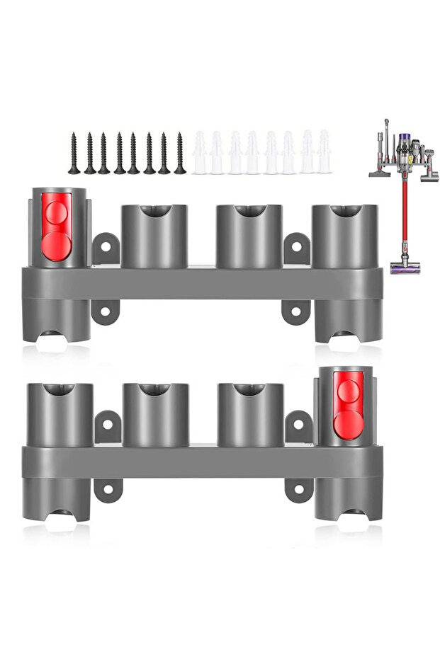 حامل ملحقات جداري متوافق مع Dyson V7 V8 V10 V11 V15 – منظم 10 قطع | Vacuum Wall Mount Organizer