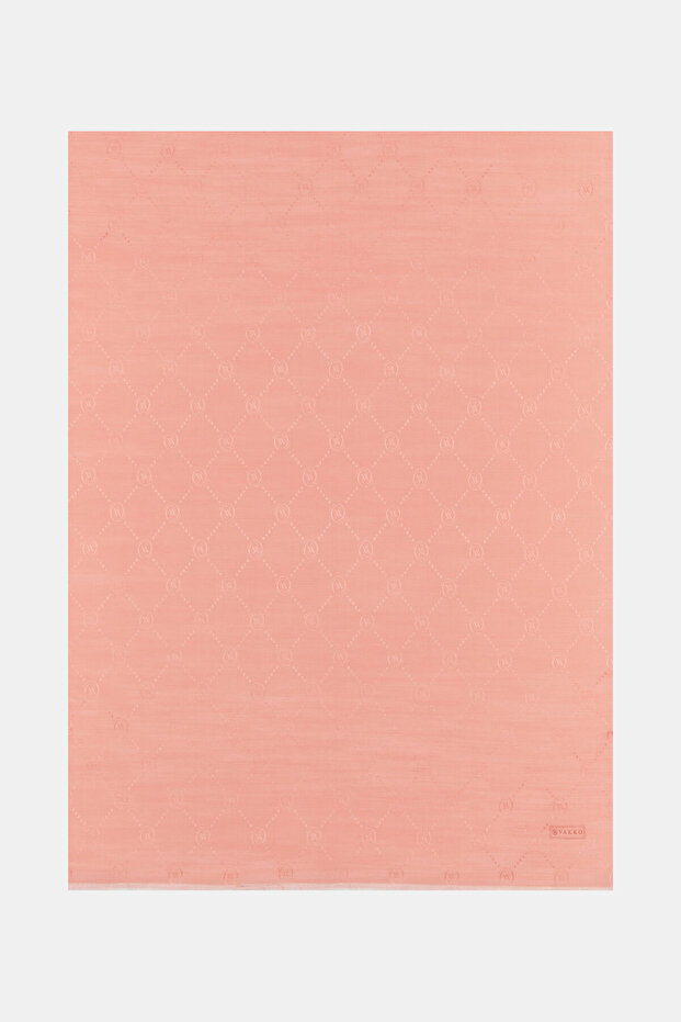 Salmon Cotton/Silk Shawl