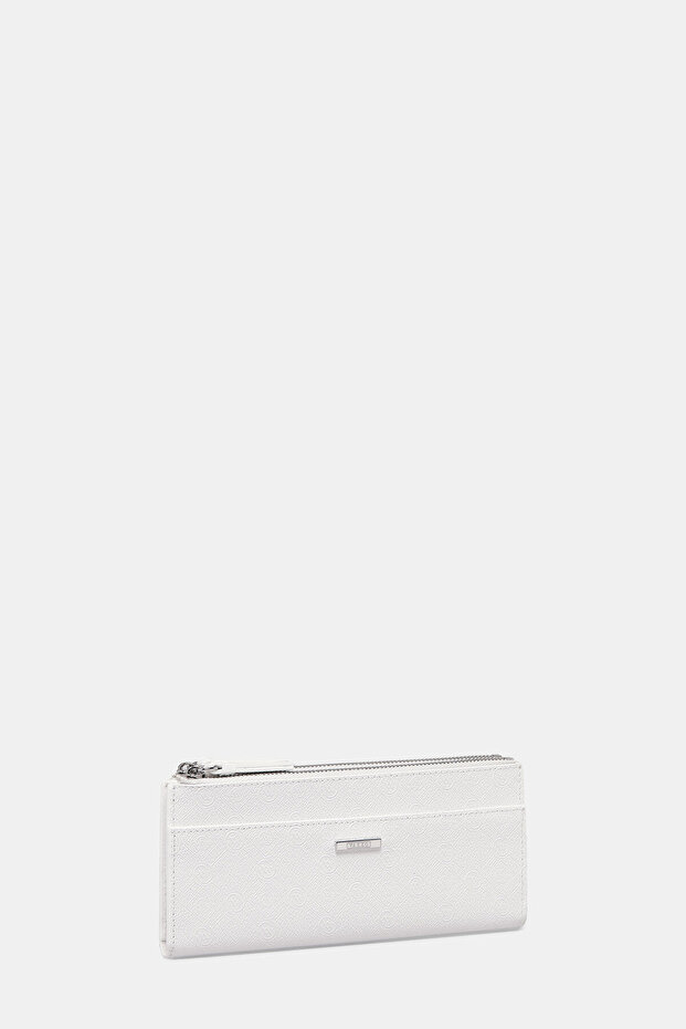BEYAZ MONOGRAM CÜZDAN - 2