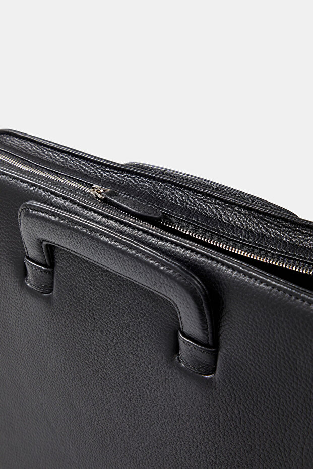 SİYAH DERI ÇANTA - 4