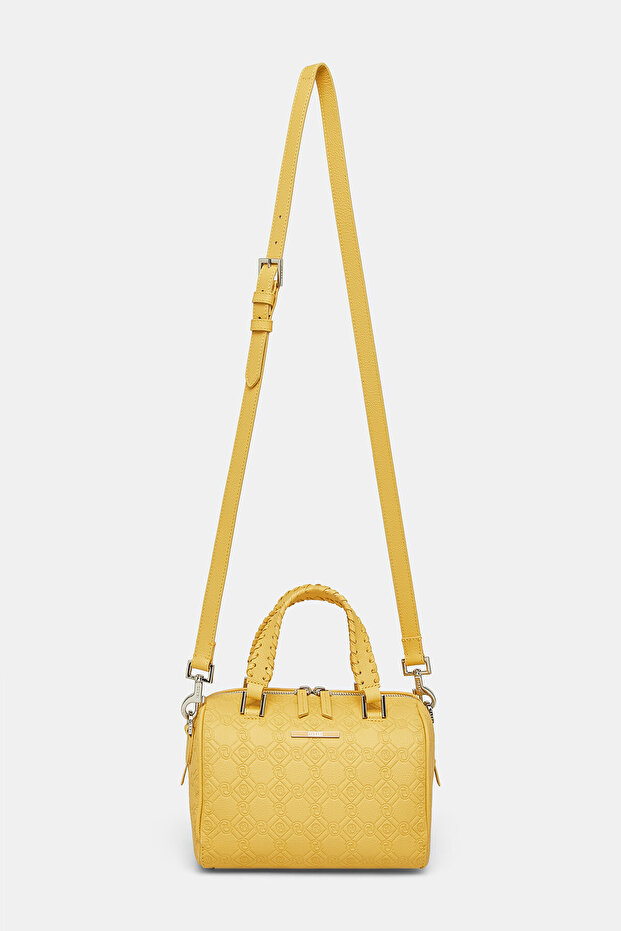 SARI MONOGRAM DERİ ÇANTA - 2