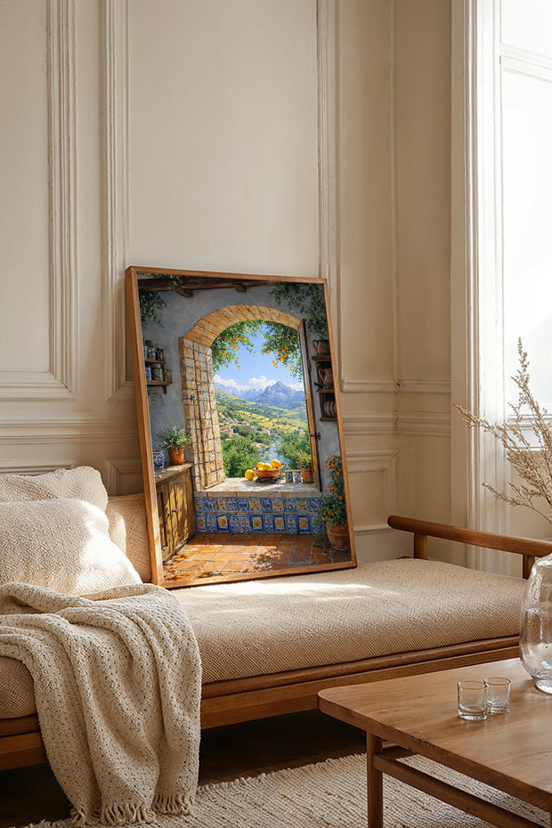 One Piece Wooden Framed Painting Tk3166