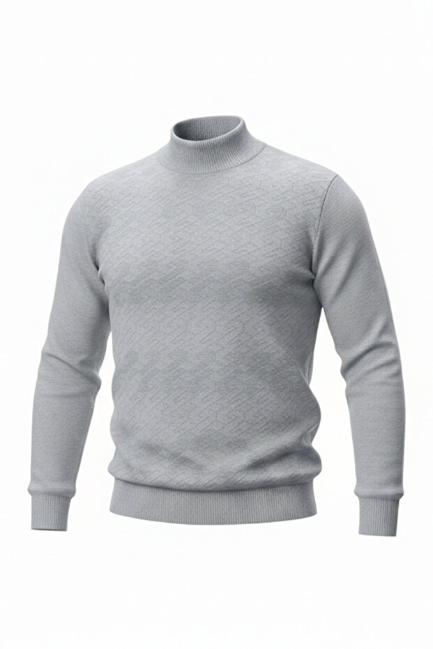 سترة رجالية بنمط ياقة الصياد نصف دائرية - 4