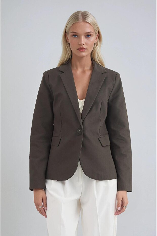 سترة عادية بزر واحد 6196 - 4