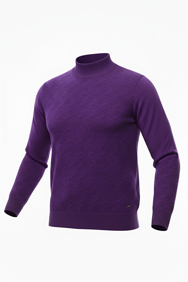 سترة رجالية بنمط ياقة الصياد نصف دائرية - 4