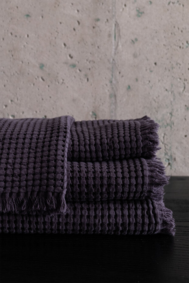 Eye Waffle Towel Anthracite 100X150