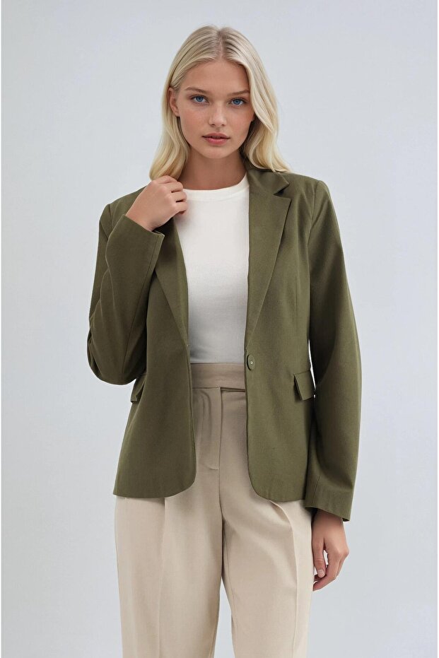 سترة عادية بزر واحد 6196 - 3