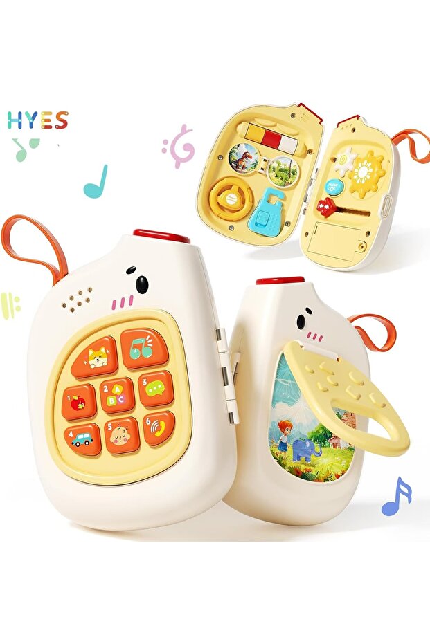 Educational Cartoon Smart Learning Mobile Phone Toy for Kids, Interactive Hand Touch Phone