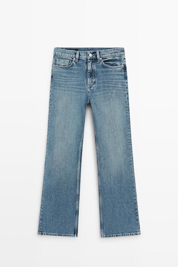 Yüksek bel bootcut jean - 1