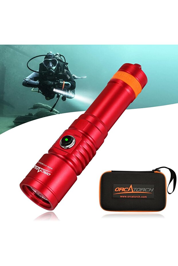 D710 Scuba Diving Light, 3000 Lumens Super Bright Underwater Flashlight with 6 Degrees Nar