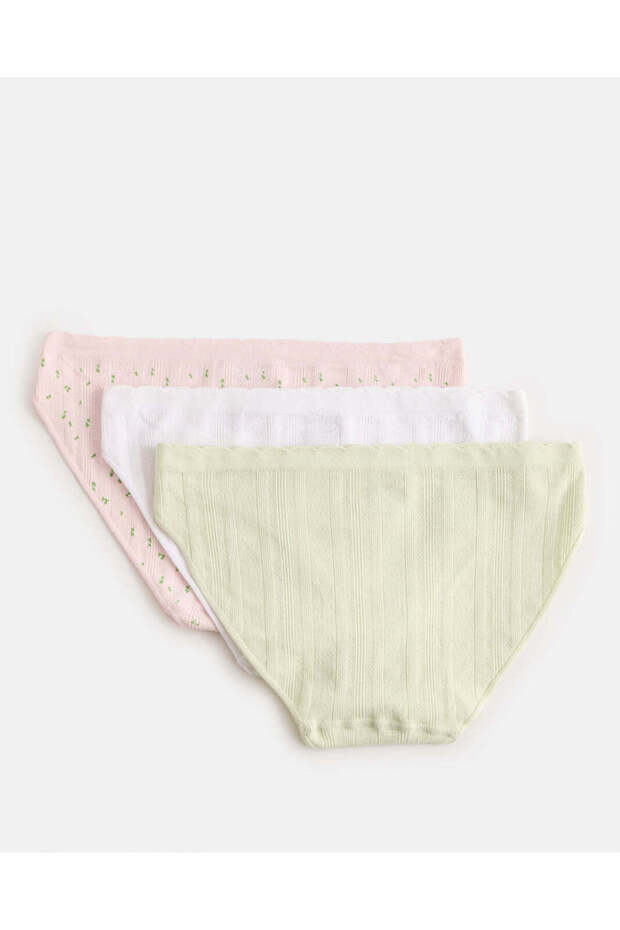 Women Assorted Solid Bikini Brief Set (Pack of 3) - 3