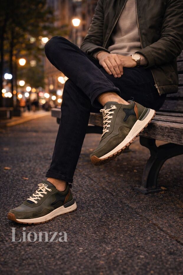 GÜNLÜK DERİ SNEAKER - 2