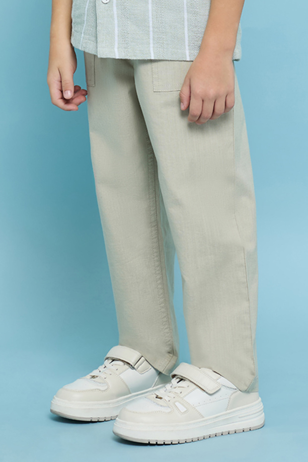 بنطال قصة مريحة واسعة تِكّة - 3