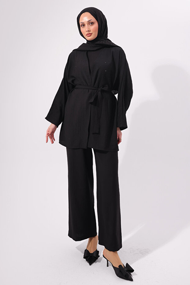Stone Double Set N7157 Black