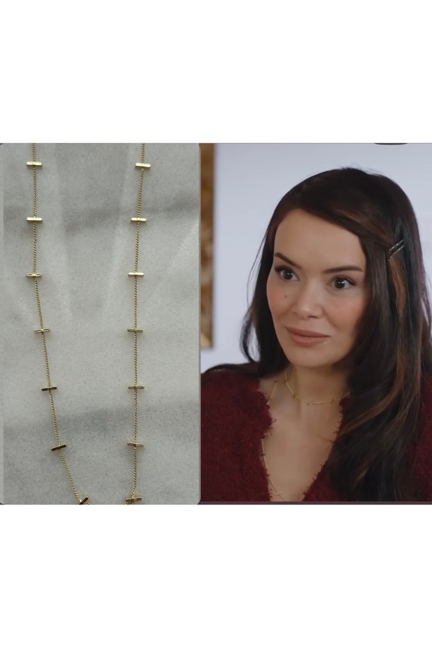 Double wrap 90 cm crispy necklace (cranberry sherbet virgo necklace)