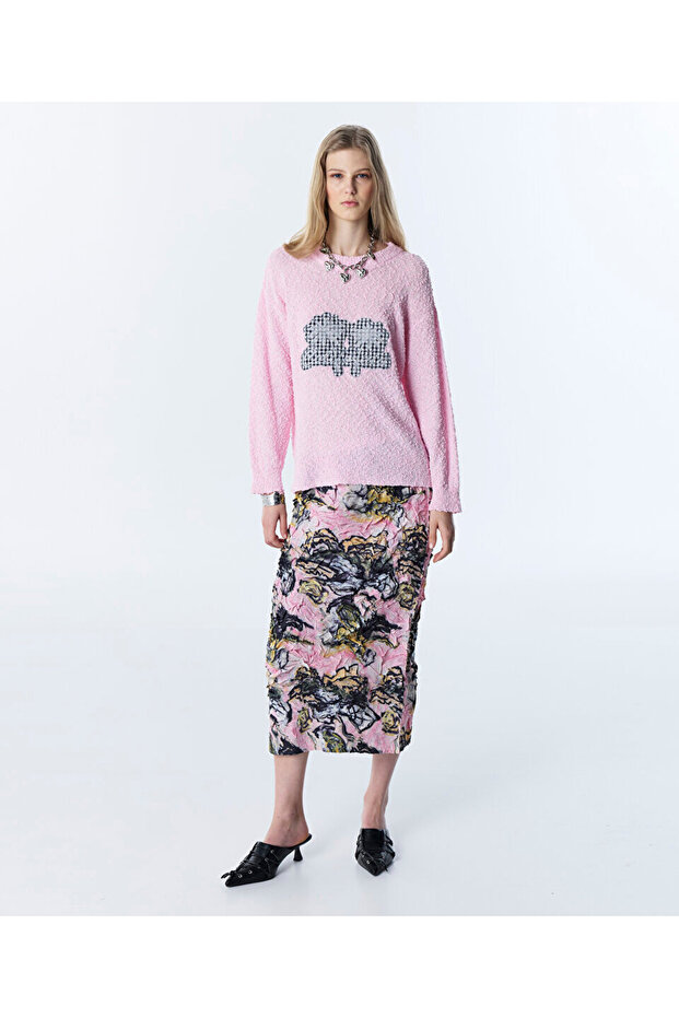 DOKULU PATCH'Lİ OVERSIZE TRİKO - 2