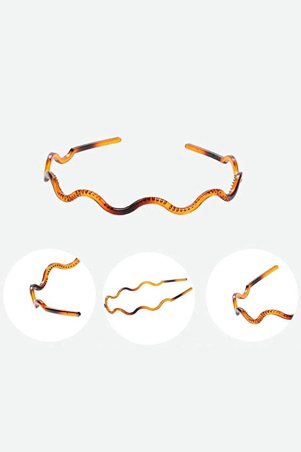 Turtle Back Patterned Midi Crown - 5