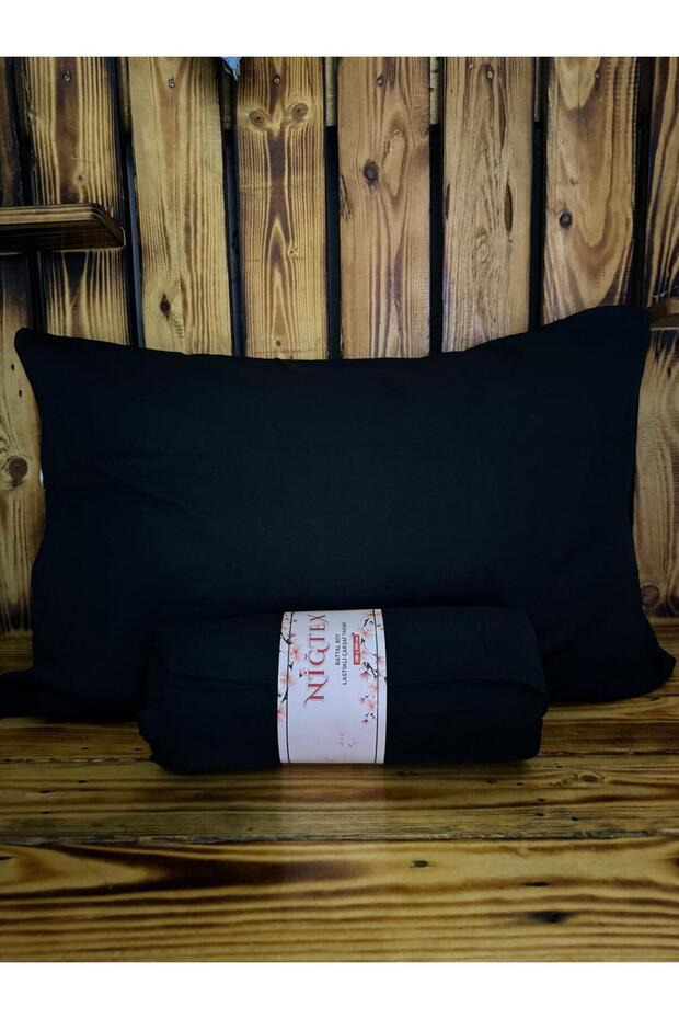 Single Black Elasticated Sheet Set - 100 X 200 - 1