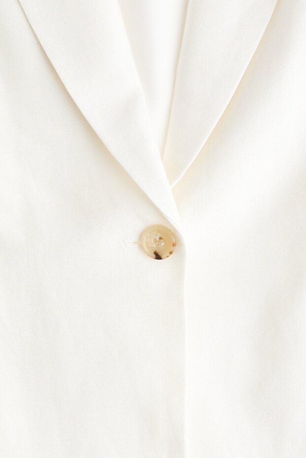 Keten Karışımlı Blazer - 2